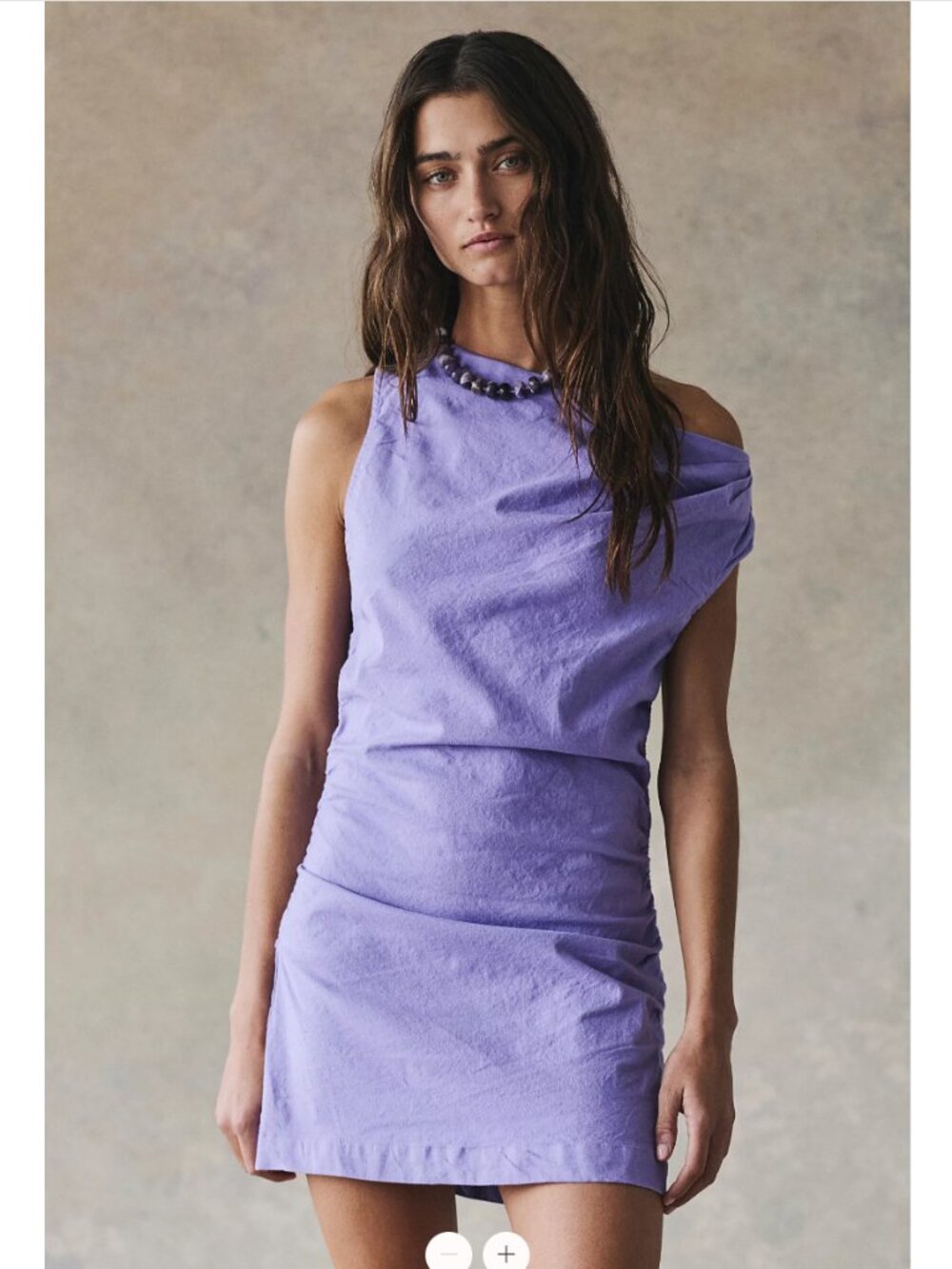 Free People So Far Summer Stretch Linen Mini Dress